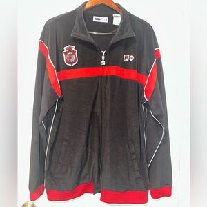 Vintage Fila Black and Red Athletic Jacket